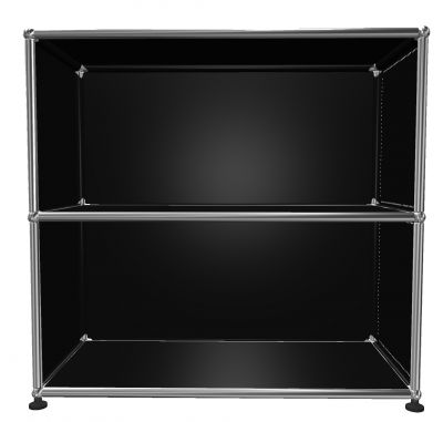 USM Haller Shelf Open H 75 cm Graphite black - FAST DELIVERY